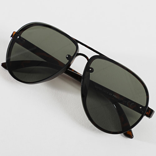 Lunettes De Soleil Noir Vert
