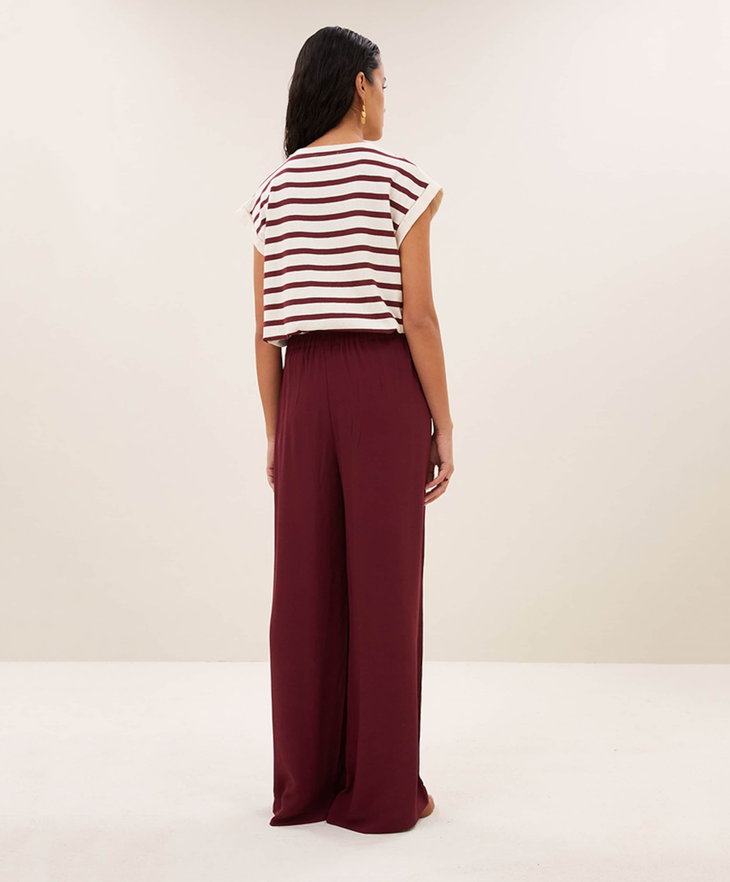 by-bar Dames top bordeaux