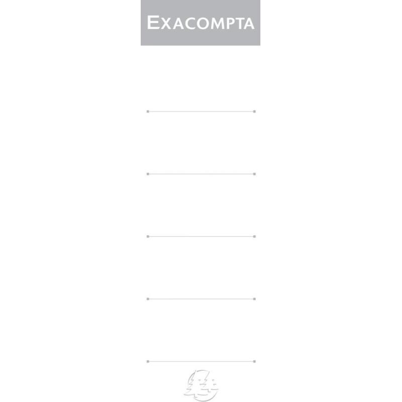 Paquet 10 étiquettes classeur à levier dos 7 cm