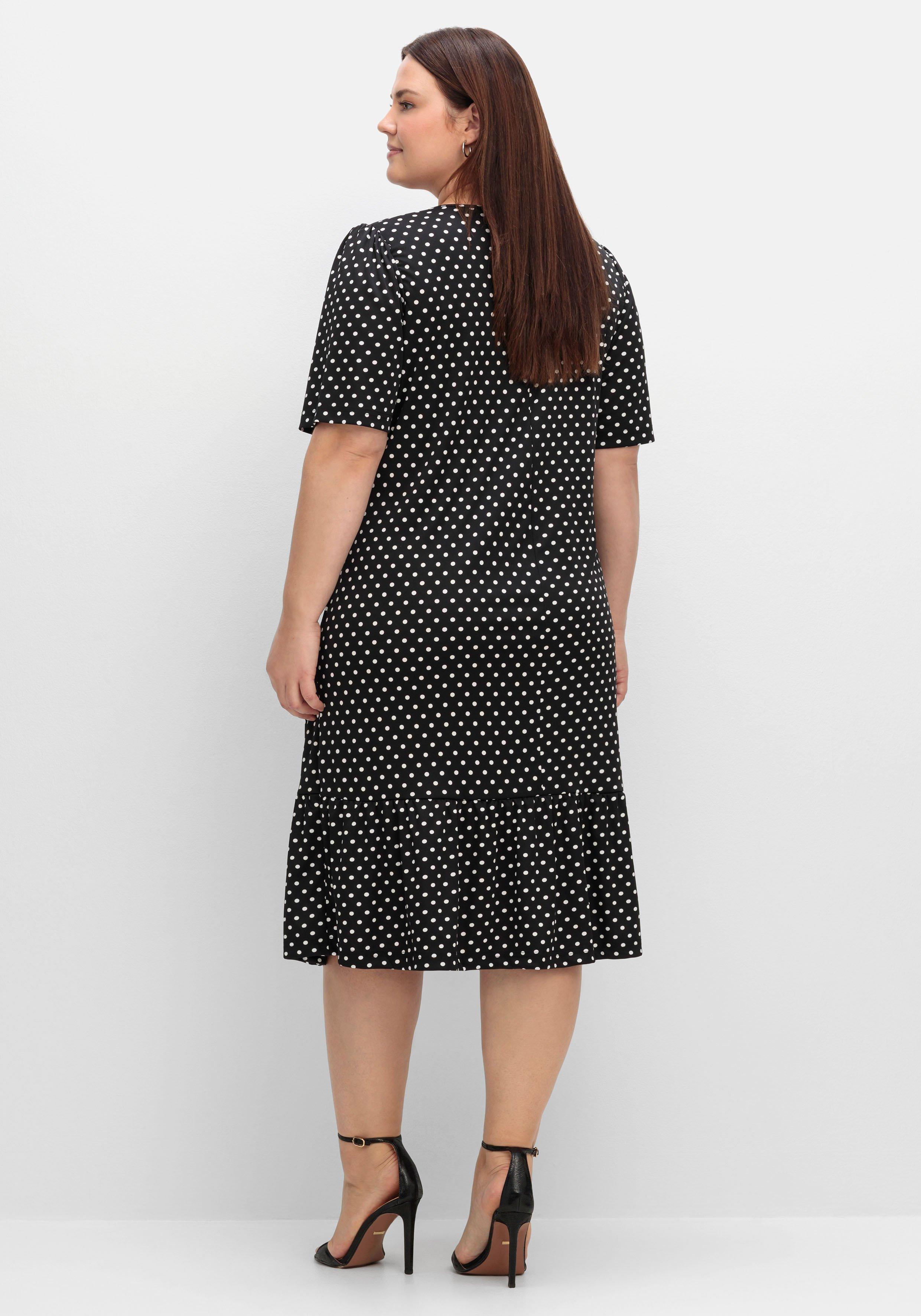 Jerseykleid mit geknotetem Ausschnitt