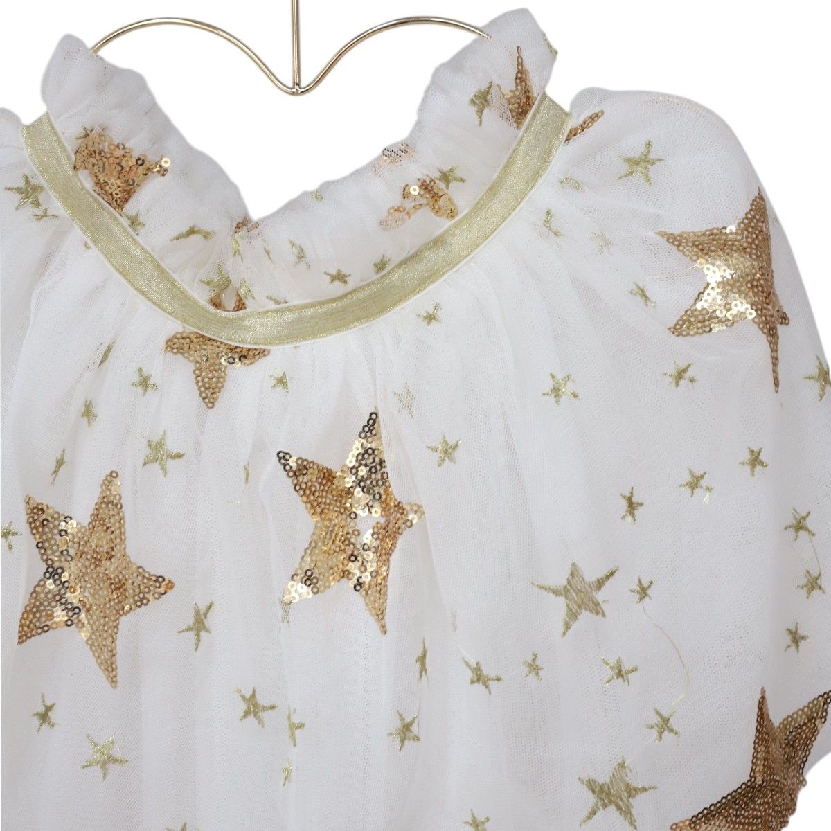 Jupe tutu étoiles à sequins dorés Surprise Partie !