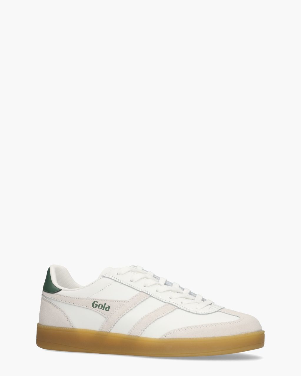 Gola Viper Leather Wit/Donkergroen Herensneakers