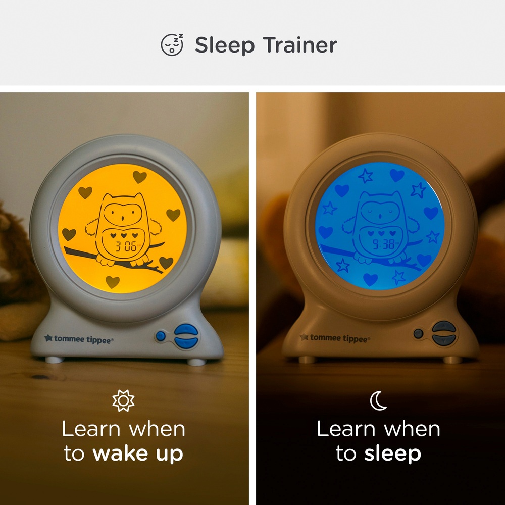 Tommee Tippee GroClock Schlaftrainer-Uhr, Wecker und Nachtlicht