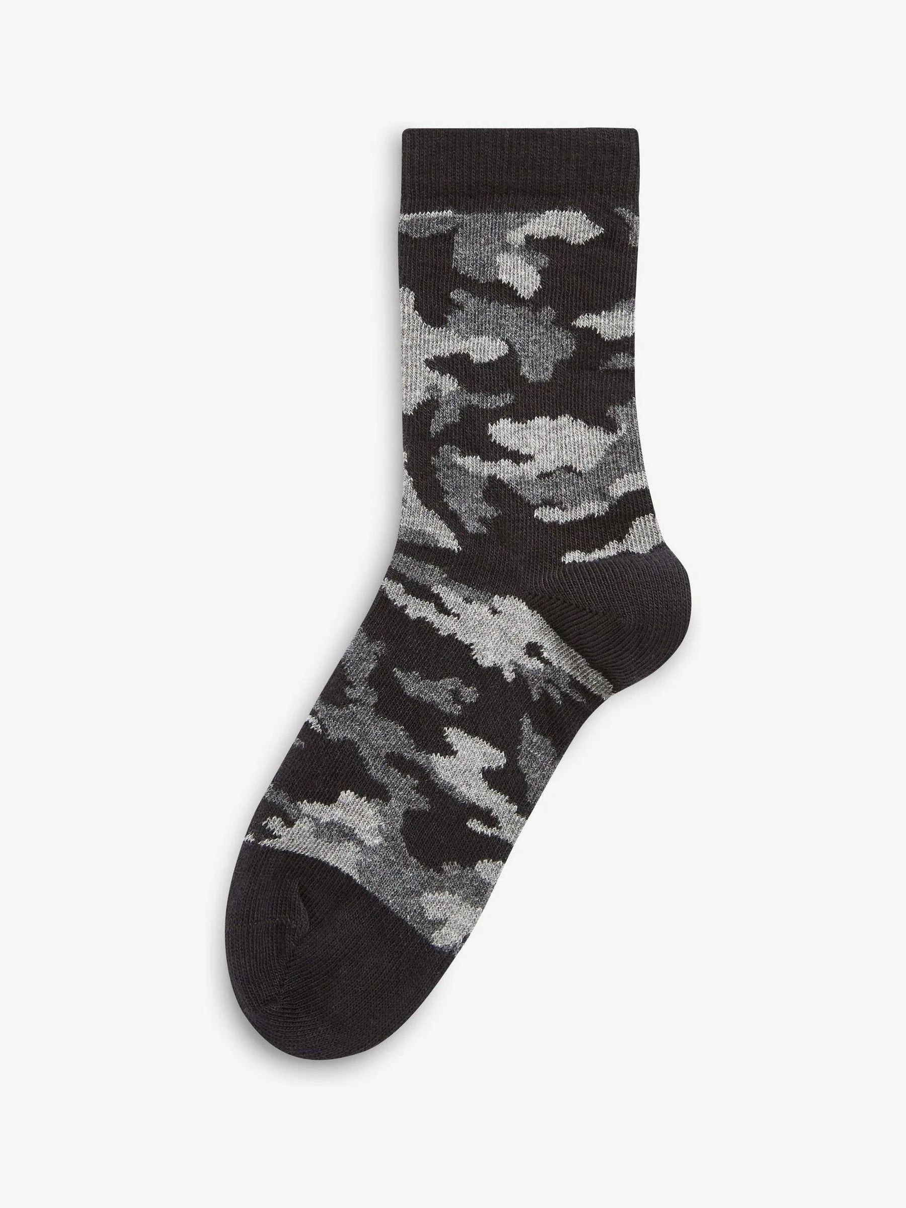 Blauw camouflage/strepen - Set van 7 paar rijke sokken