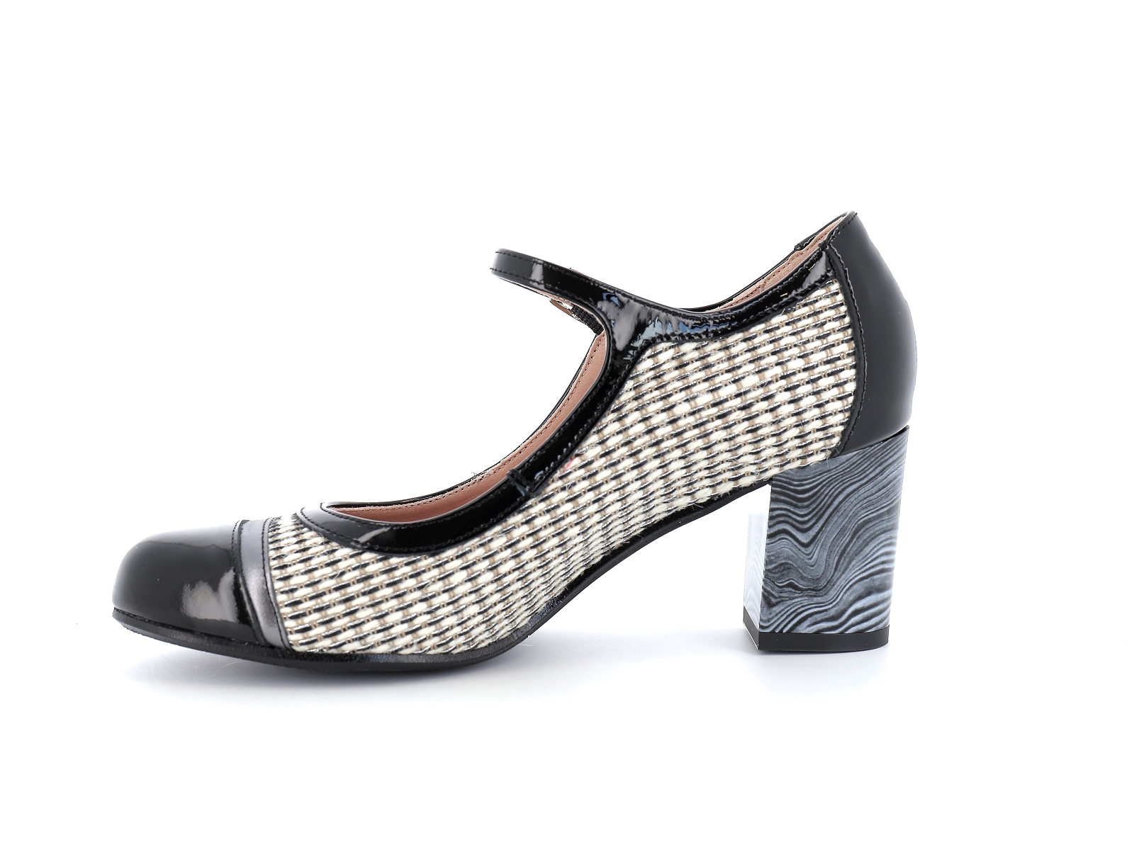 Dorking-D8741 Cuir Noir Champagne