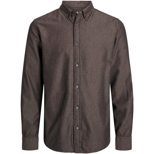 Jack & Jones - 12216466 JPRBROOK GRINDLE SHIRT LS SN JAVA Marrón