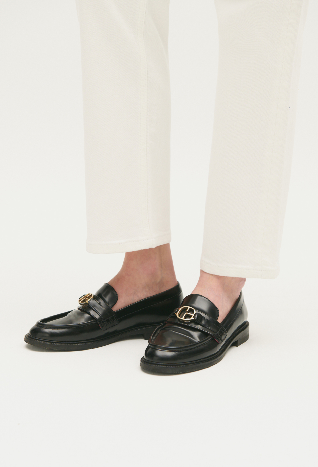 Mocassins cuir noir