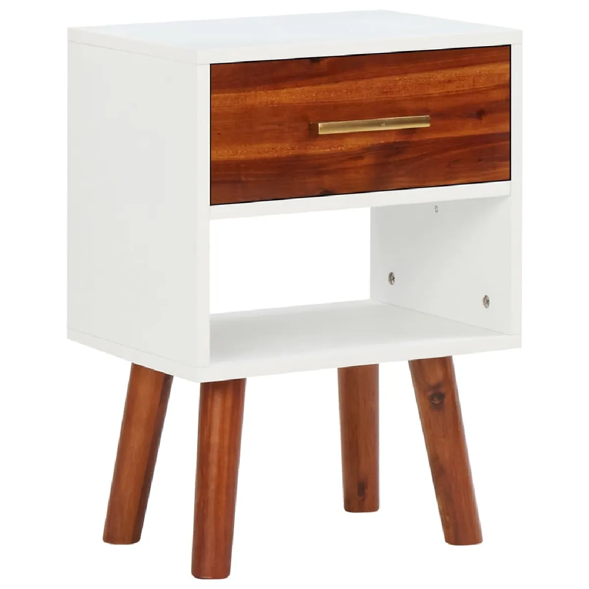 vidaXL Tables de chevet 2 pcs - Bois d'acacia massif