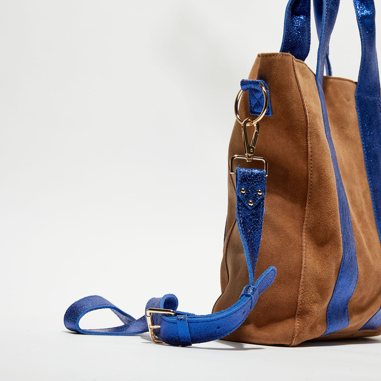 Wild Sac cabas en Cuir Pixie electric - 32x28x10 cm