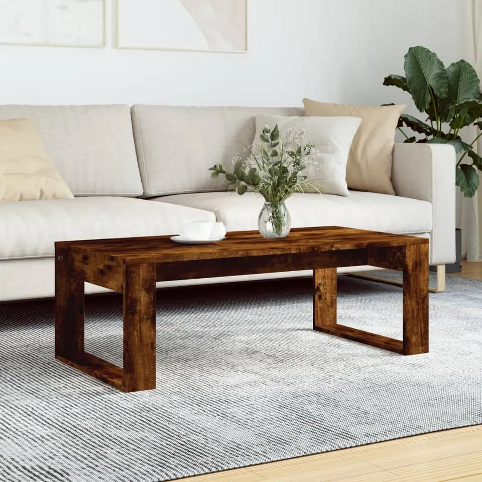 vidaXL - Salontafel - Bruin - Bewerkt hout