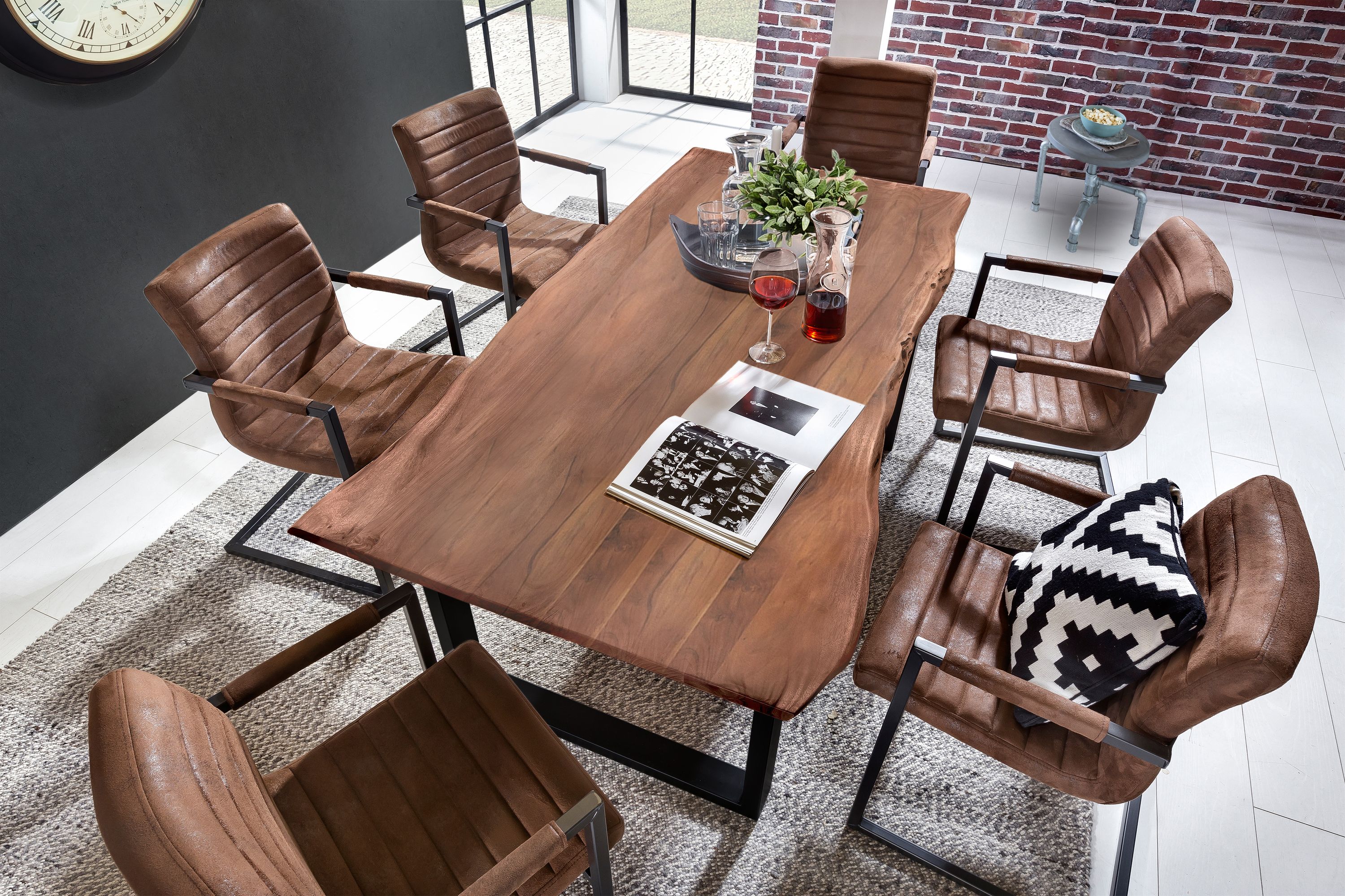Tisch 160x85 Akazie Nussbaum Esstisch Speisetisch Küchentisch Esszimmer