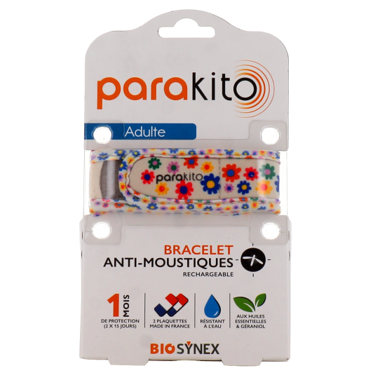 Bracelet anti moustique Parakito pour adulte - Huiles essentielles