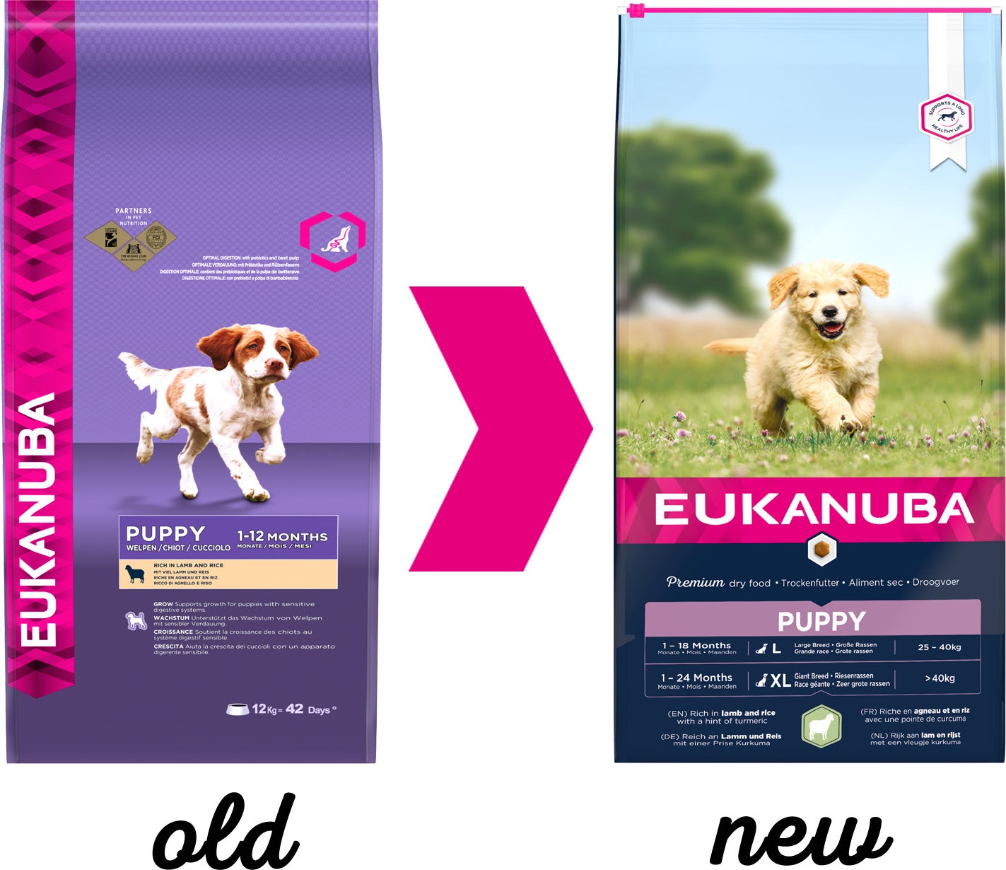 Eukanuba hondenvoer puppy (extra) groot lam en rijst 12 kg