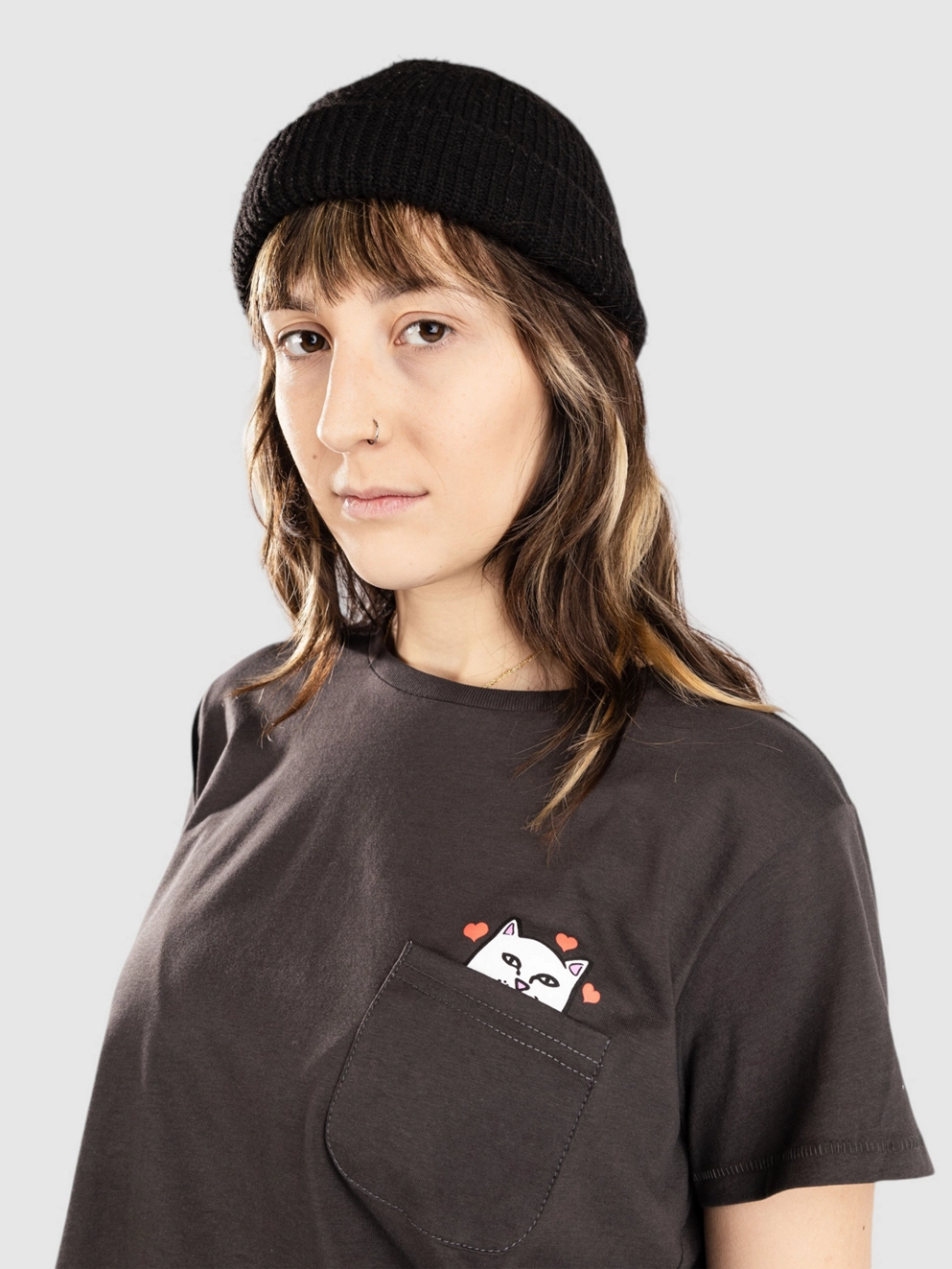 RIPNDIP Nerm Loves Cropped T-Shirt black