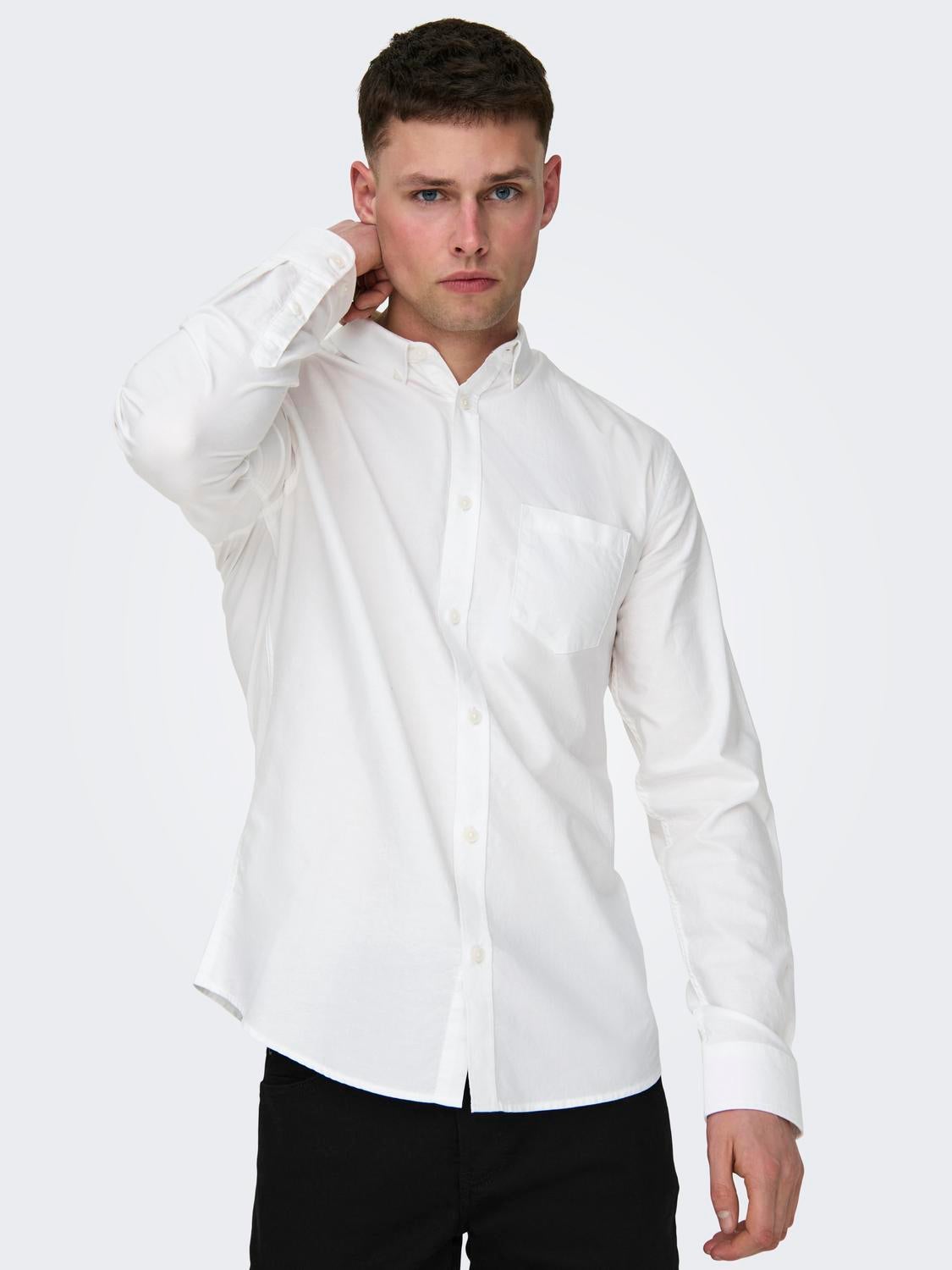 ONSALVARO Oxford Hemd White