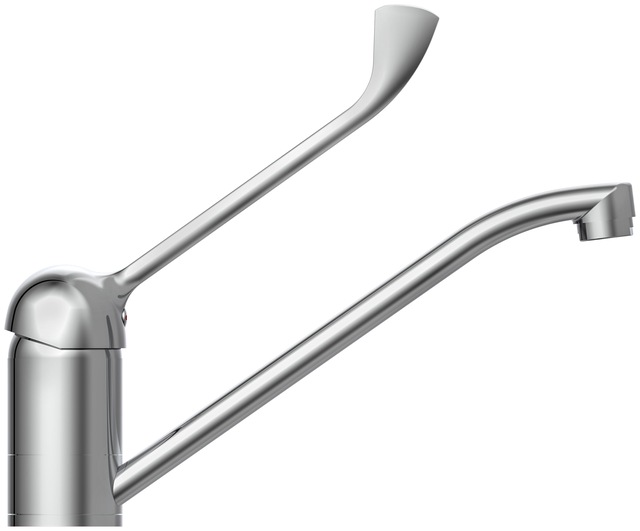 Schütte Spültischarmatur »Waldo« Wasserhahn mit verlängertem Hebel, 150° schwenkbar, Chrom, Hochdruck