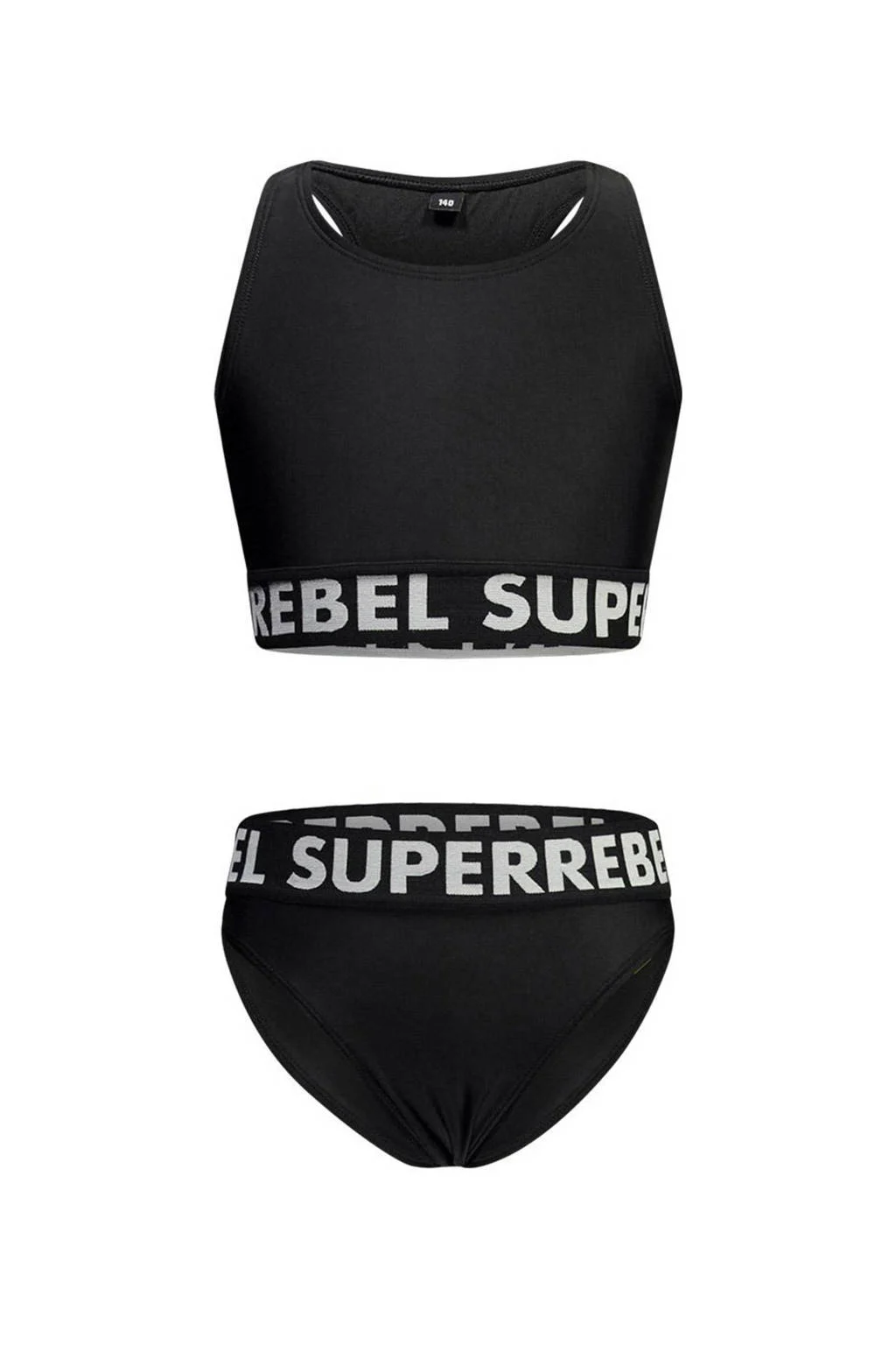 crop bikini Carmel zwart