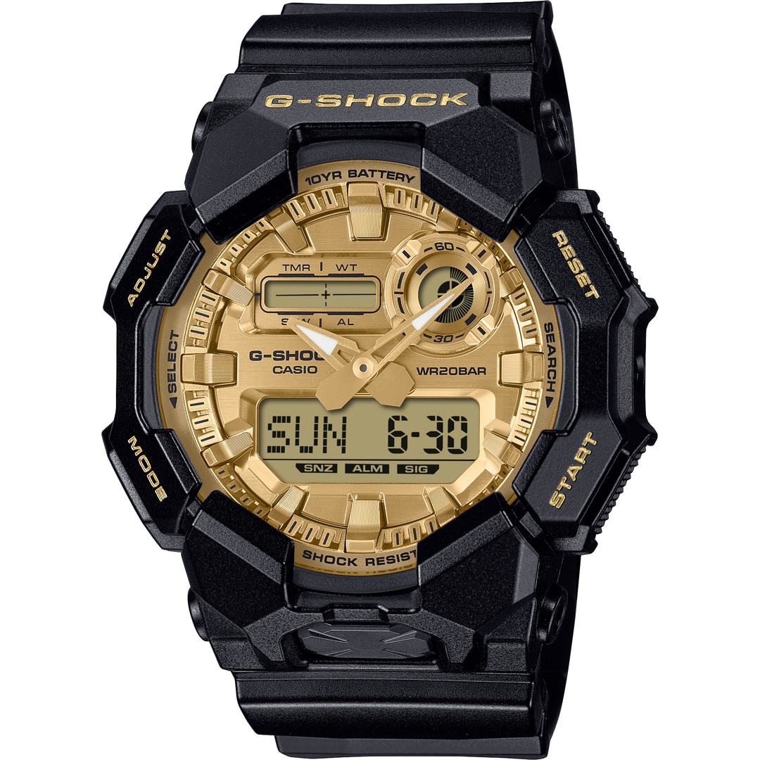 Casio G-Shock Classic Rugged Black and Gold