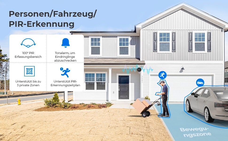 Reolink Überwachungskamera »Argus Series B320-B Battery-WiFi« Aussenbereich