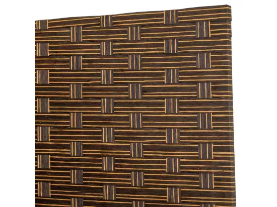 Paravent en papier tressé 4 panneaux 50(x4)x3x180