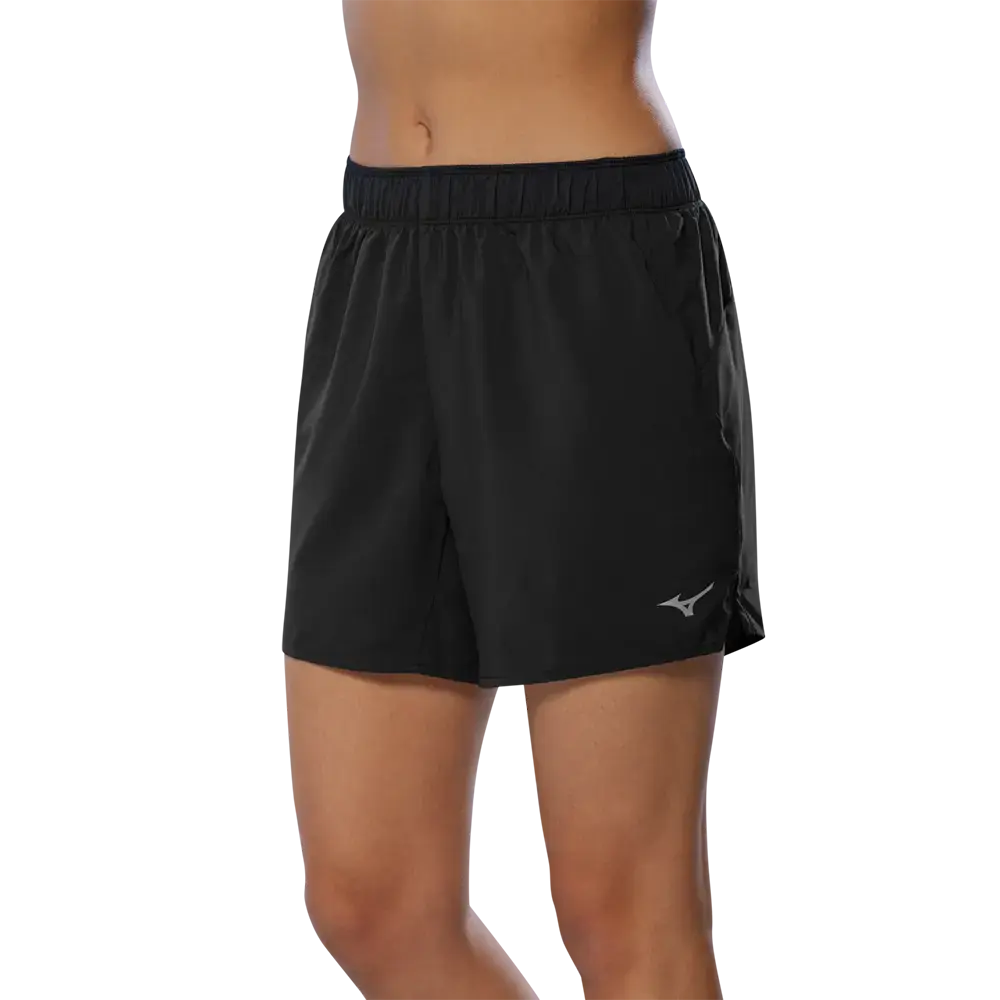 Mizuno Core 5.5 Hardloopbroek Kort Zwart Dames
