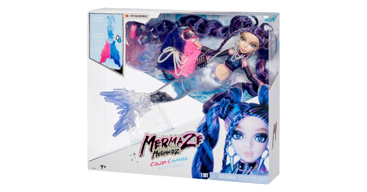 MGA EntertainmentMermaze Mermaidz - Color Change Winter Waves Nera Pop