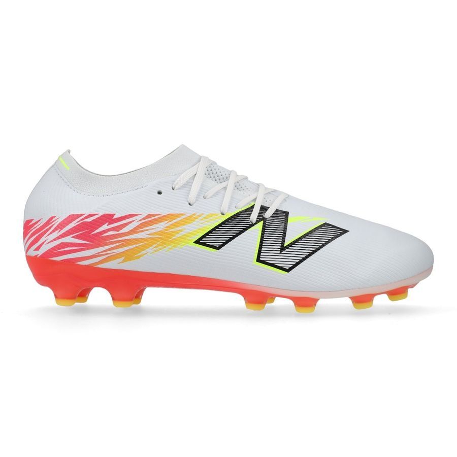 New Balance Furon V8 Elite AG Flash Point - Blanc/Rouge/Argenté