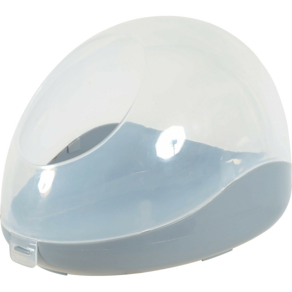Maison de toilette pour chinchillas 19 x 28 x hauteur 19cm couleur grise