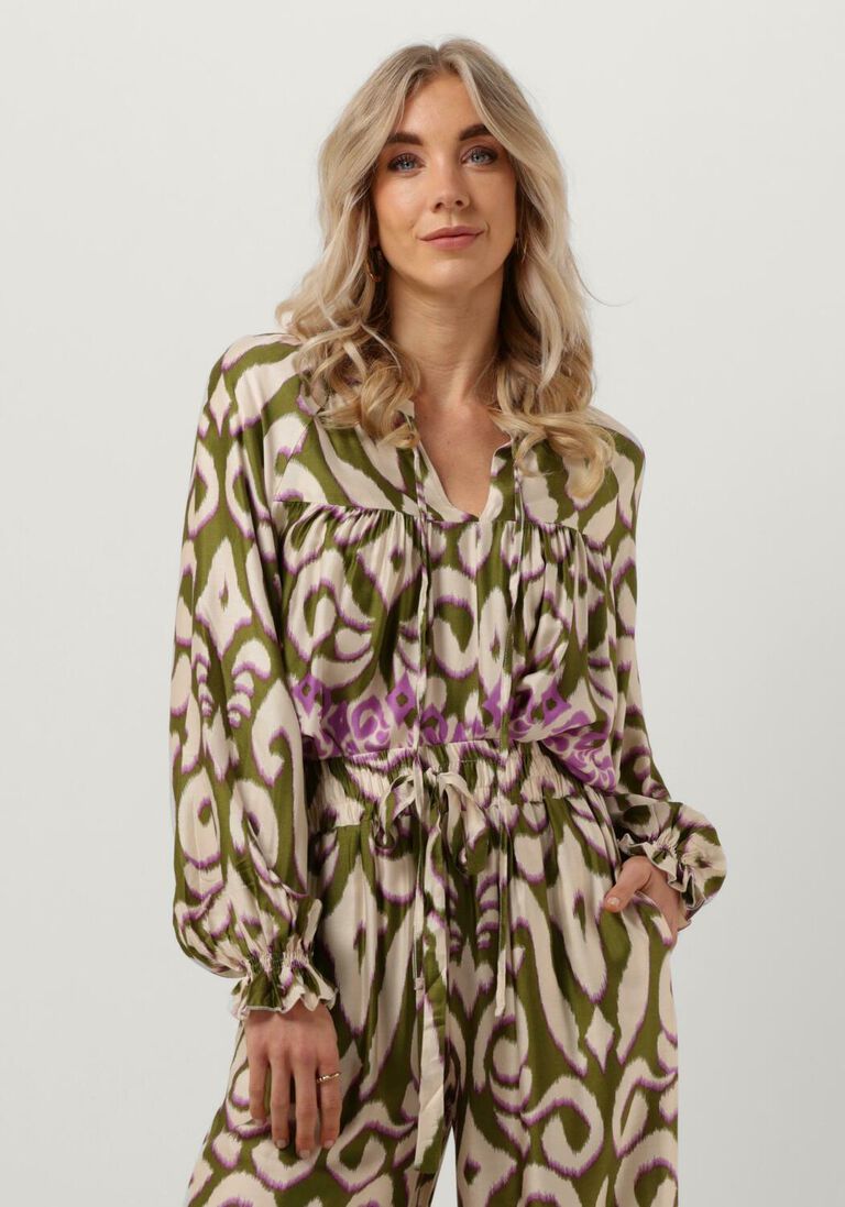 AMAYA AMSTERDAM groene amaya amsterdam blouse carmen