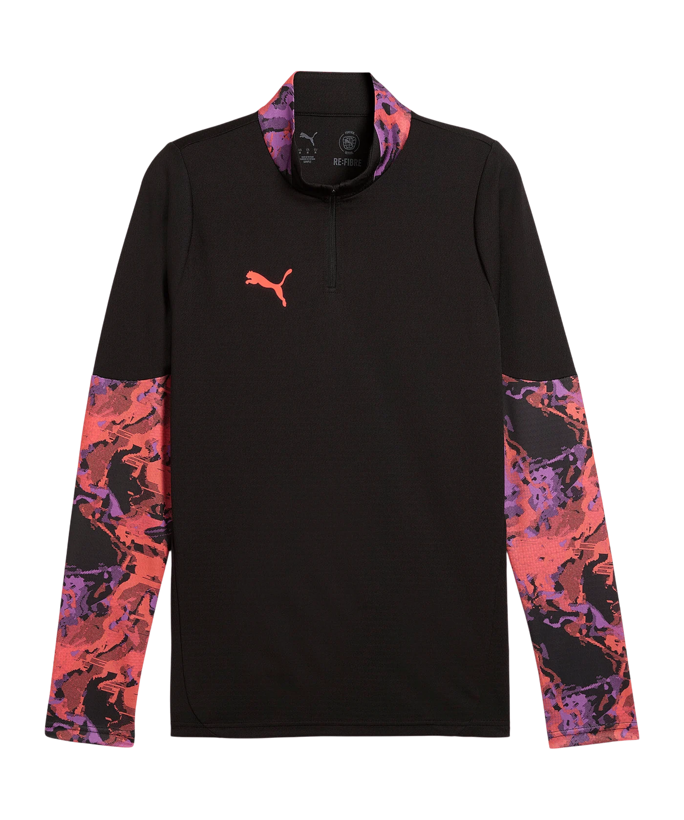 PUMA individualCUP 1/4 Zip Sweatshirt Schwarz F07