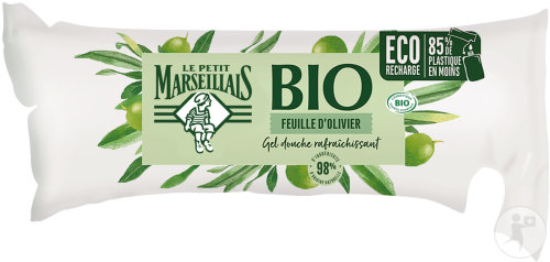 Le Petit Marseillais Éco-Recharge Gel Douche Rafraîchissant Feuille D’Olivier 250ml