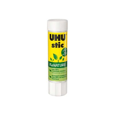 UHU stic ReNATURE - 24 Bâtons de colle - 8.2 g - Plastique écologique