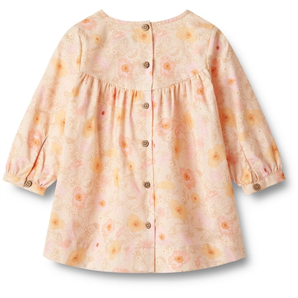 Alabaster Flower Bobbles Kjole Fenja - Wheat → Luksusbaby.dk