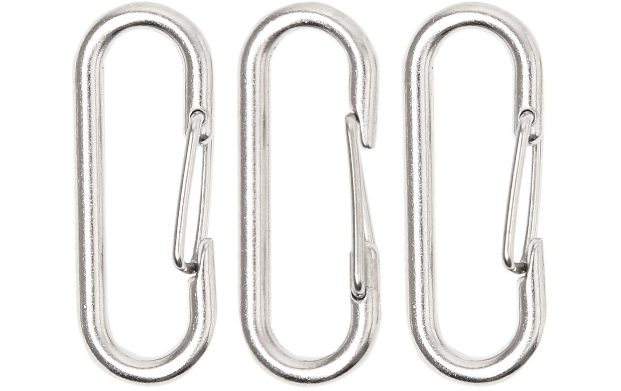 Anhänger Karabiner 47 x 15 mm, 3 StückKarabinerhaken zum gestalten von Dekorationen