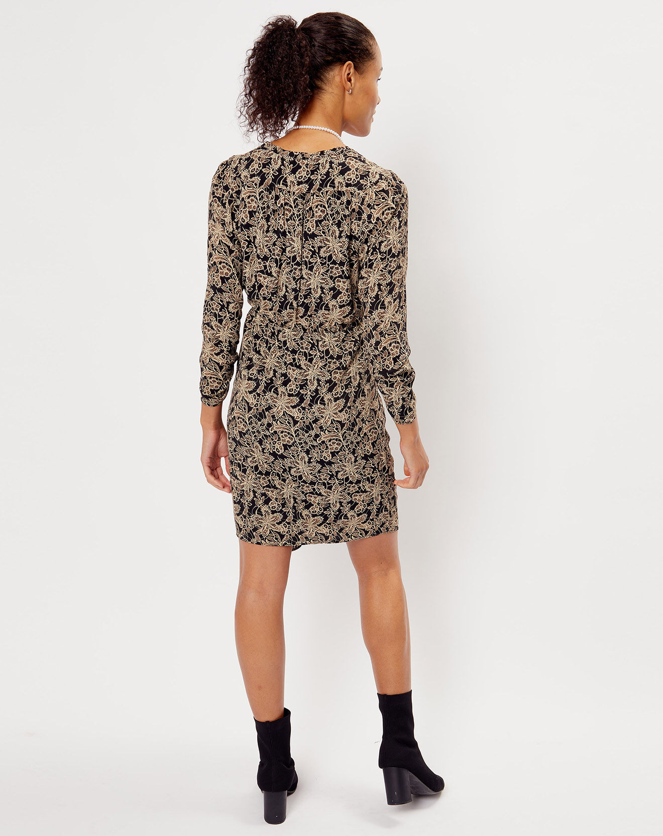 See u Soon Robe imprimée floral Luna noire