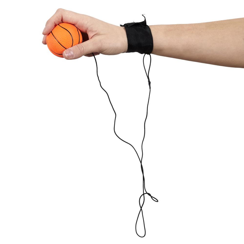 BALLE REBONDISSANTE AVEC ELASTIQUE 6.3CM