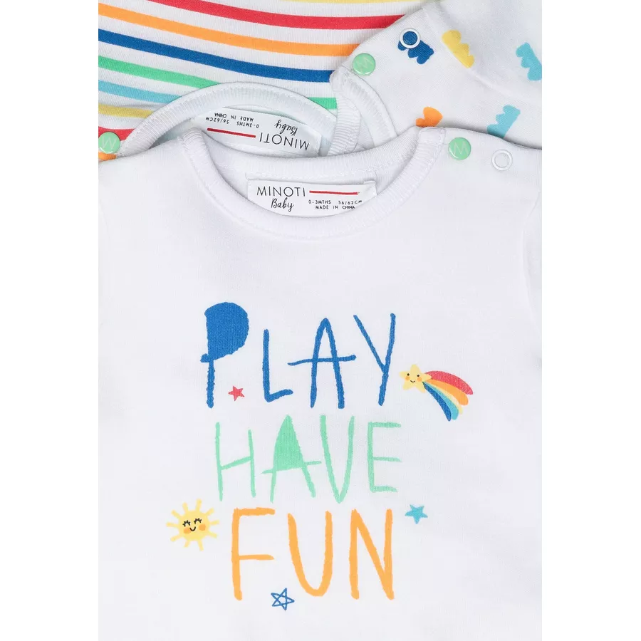 MINOTI 3er-Pack T-Shirts Weiß