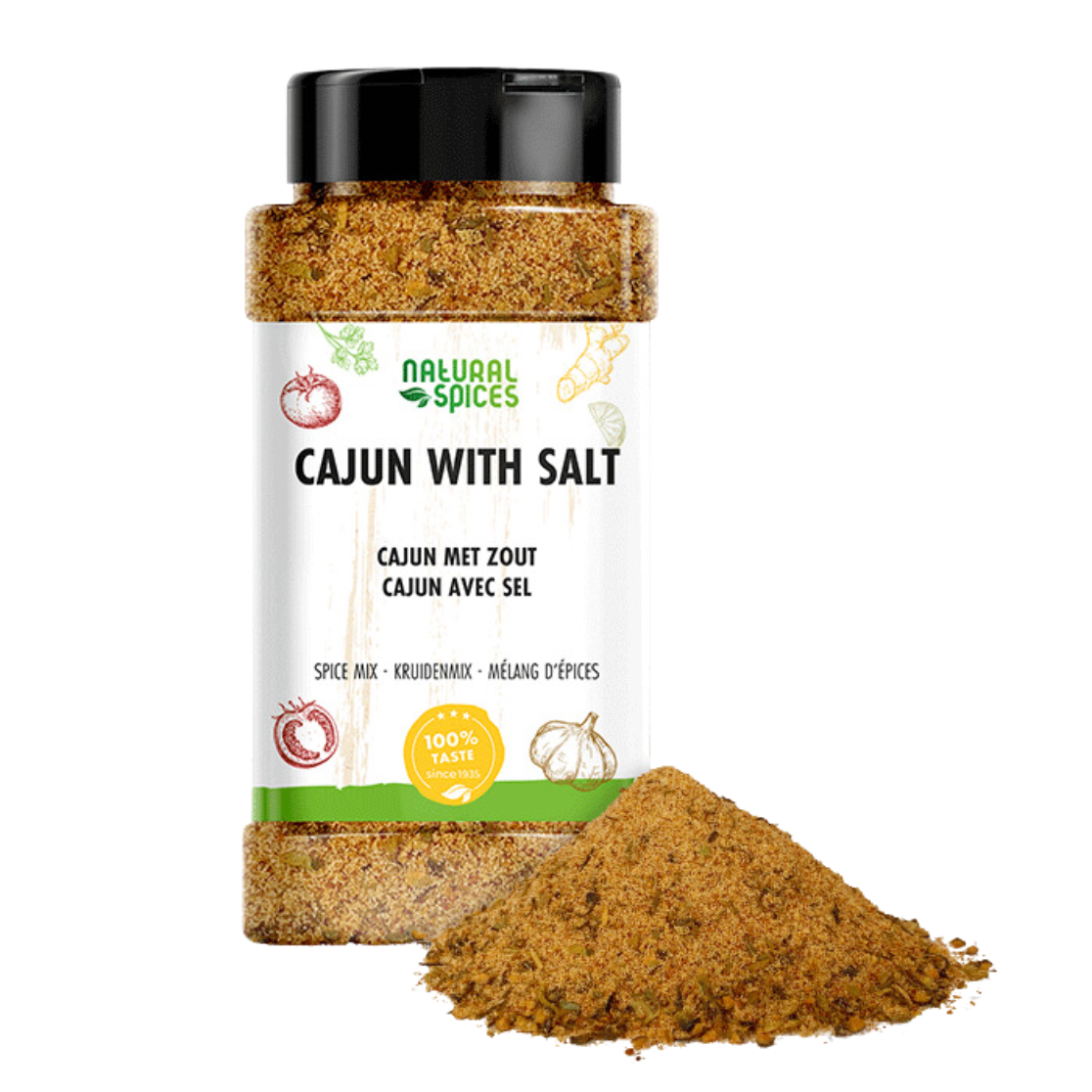Natural Spices Cajun kruidenmix met zout 800 gram
