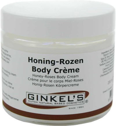 Ginkel’s Bodycreme honing rozen (200 ml)