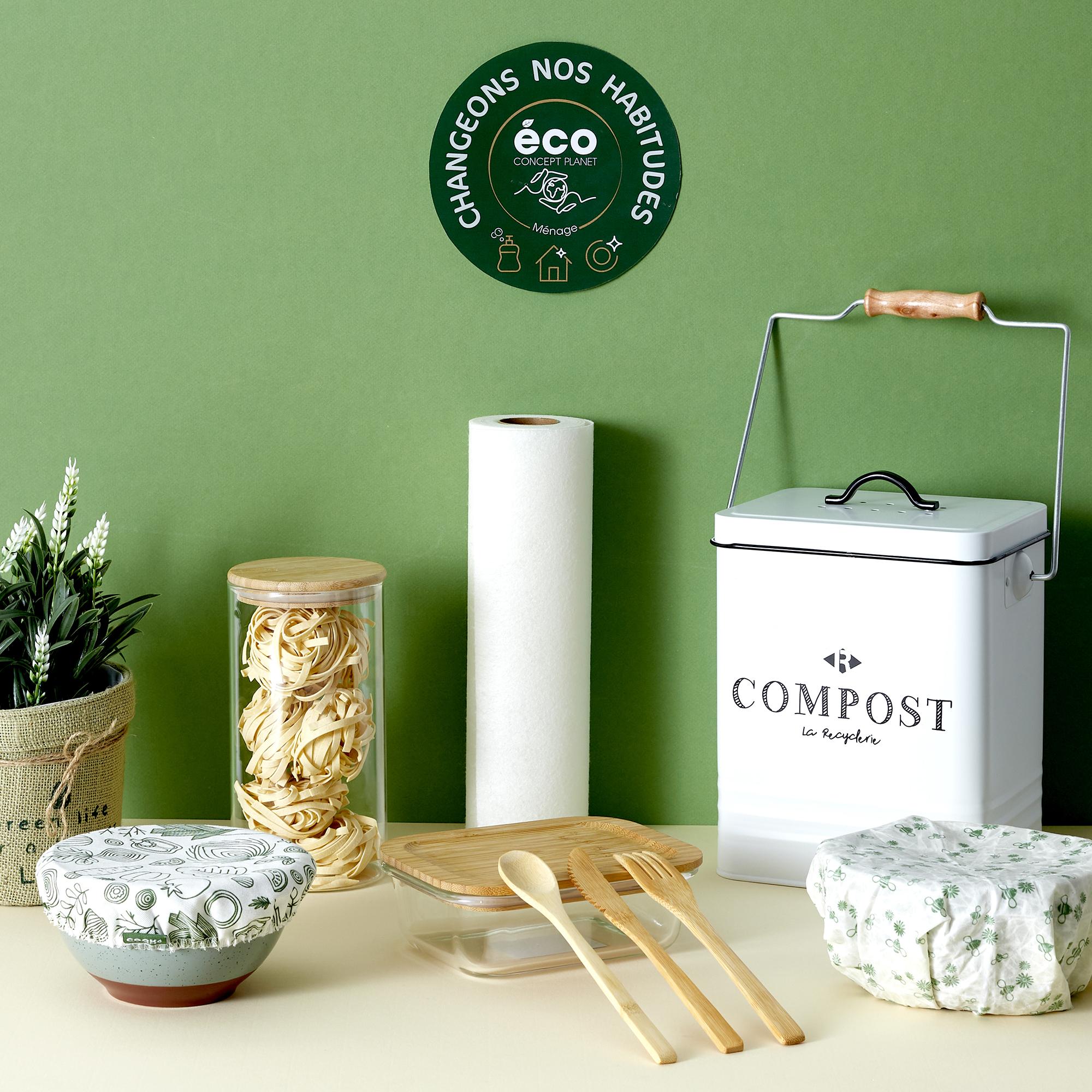 POUBELLE COMPOSTAGE METAL 5L