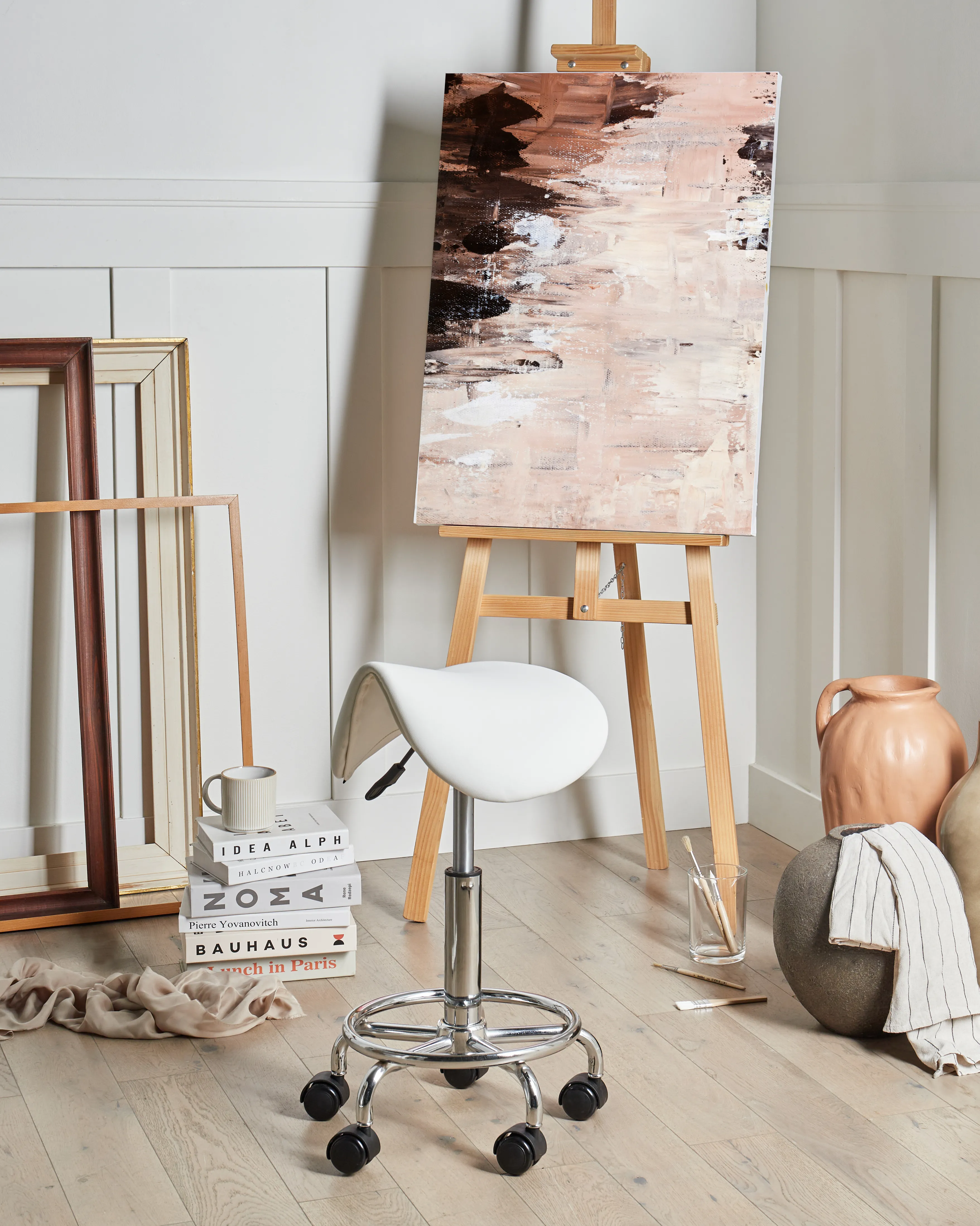 Zadelkruk DUMONT Kunstleer Wit