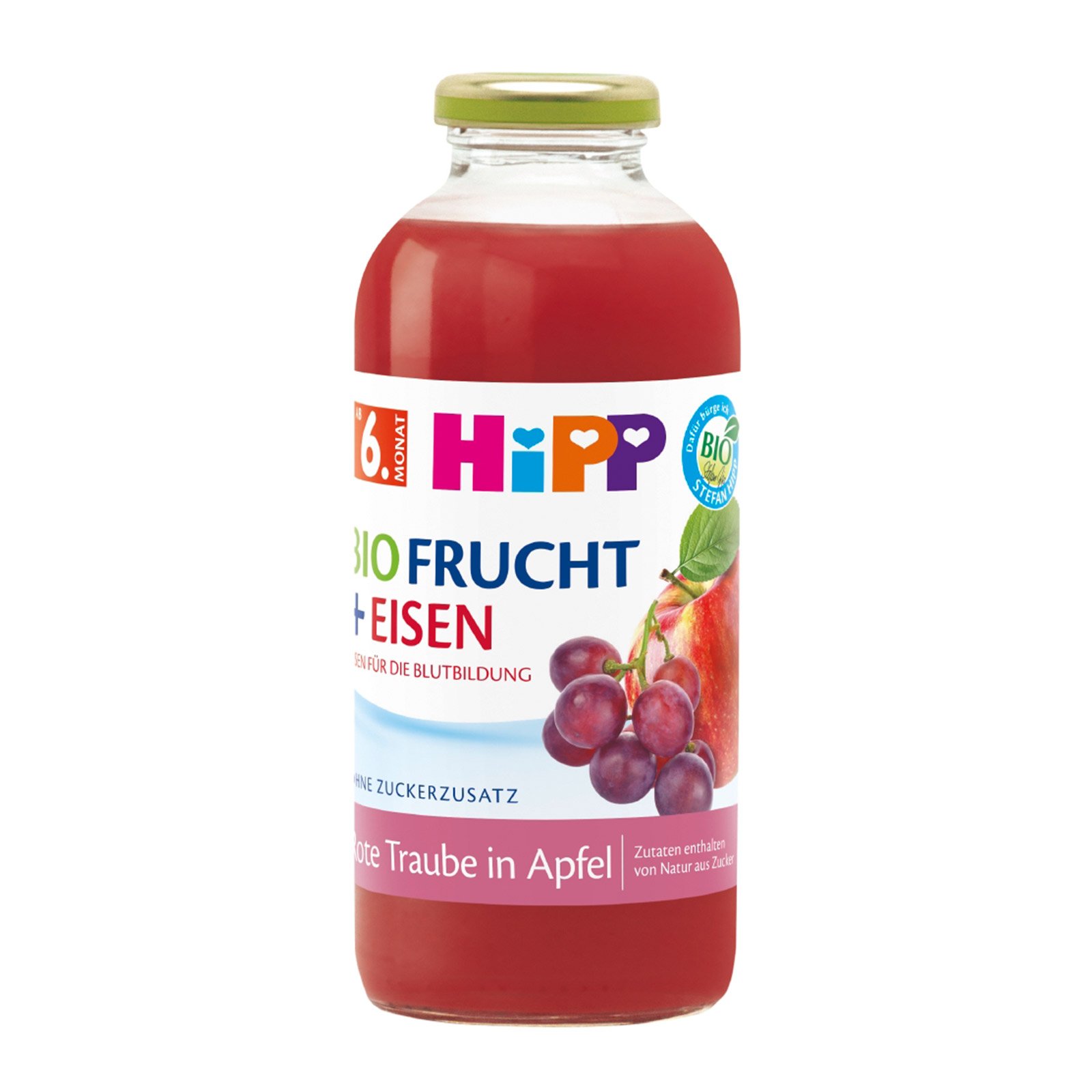 Hipp Rote Traube in Apfel mit Eisen