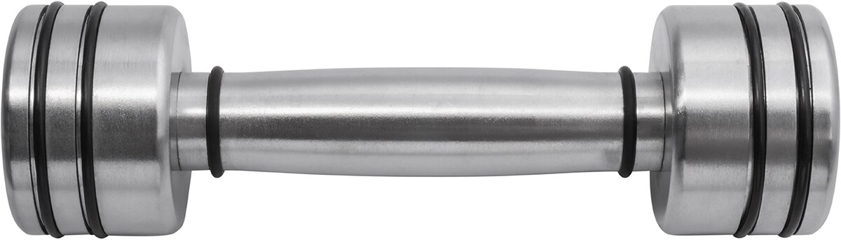 Miweba Sports Chrom-Hanteln, Kurzhantel-Set, verchromter Stahl, Gummiring, 1-10 kg, 2er-Set (2x 2,0 Kg)