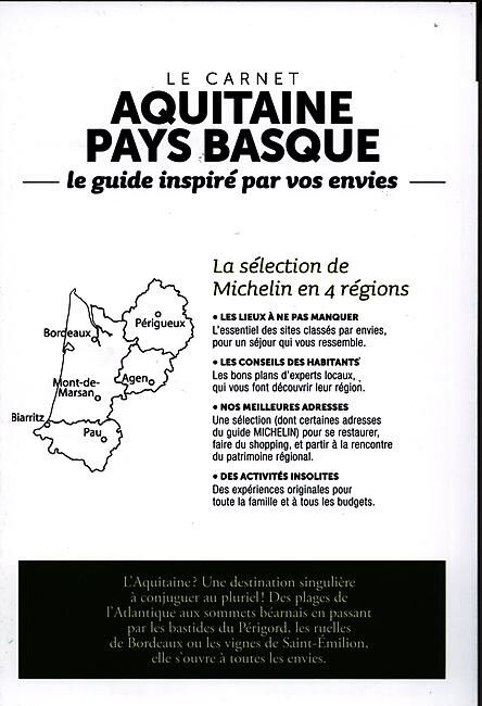 MICHELIN - CARNET AQUITAINE PAYS BASQUE