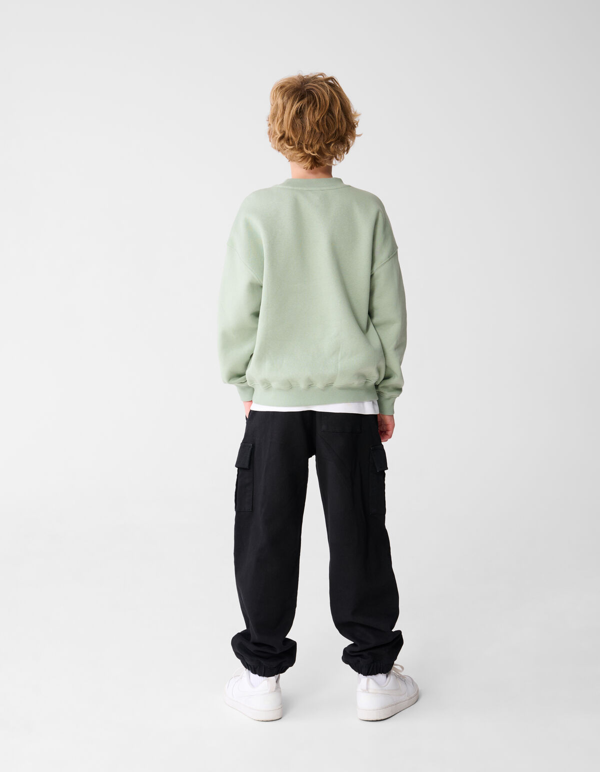 Loose Fit Cargo Broek Donkergrijs