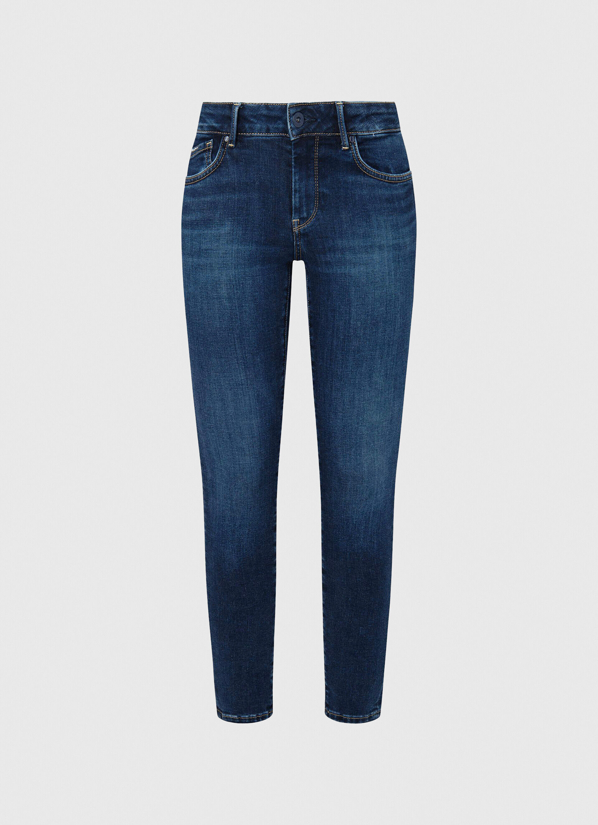 Calça jeans skinny pixie de comprimento médio - jeans