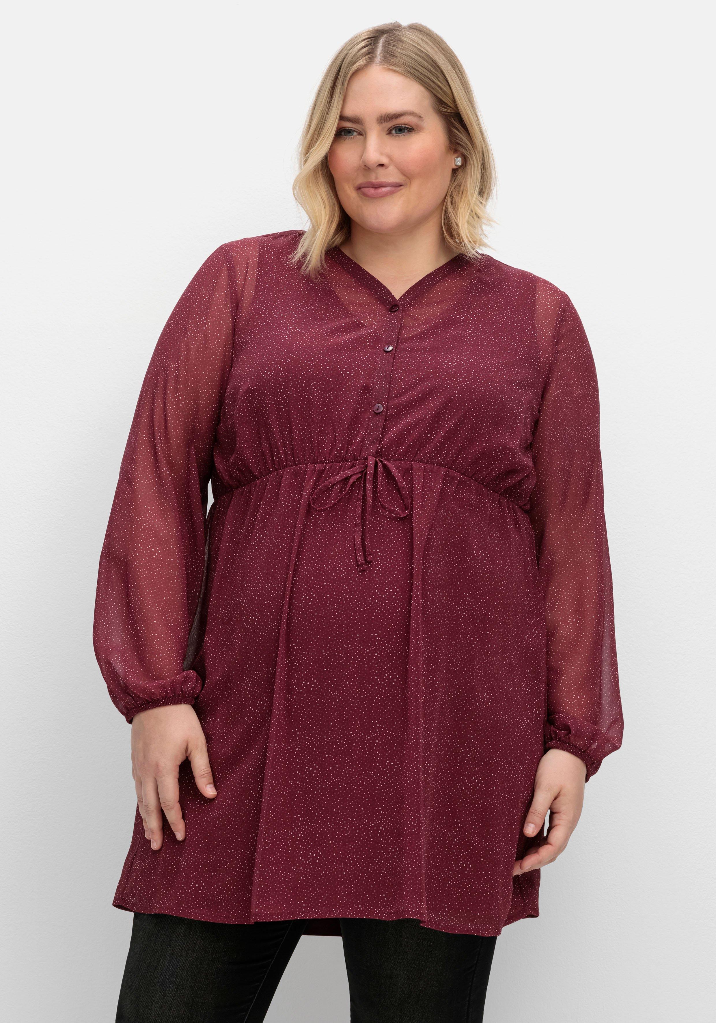 Stilltunika aus Chiffon, in Longform