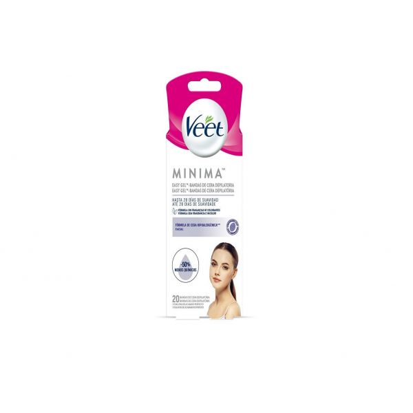Veet Cera Fria Facial -50% Quimicos 20 Bandas