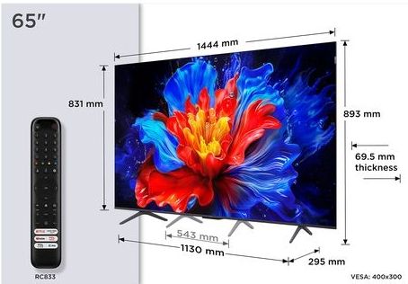TCL - P8K - Ultra HD 4K QLED Smart TV - Metallic - 165,1 cm