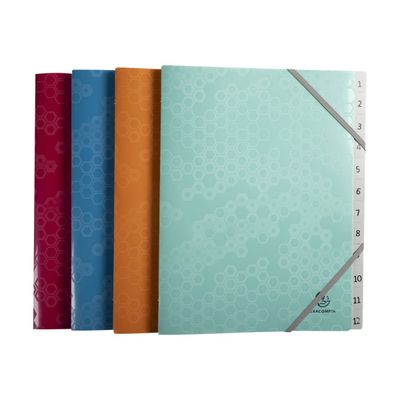 Exacompta MAÏA - Trieur 12 positions - disponible dans différentes couleurs